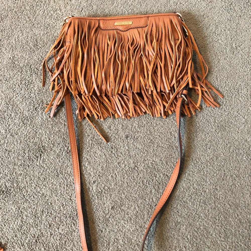 Fringe cross body bag